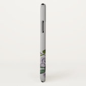 Crâne Rose noir blanc goth Coque d'Halloween (Dos/Droite)