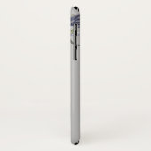 Crâne Rose noir blanc goth Coque d'Halloween (Dos/Gauche)