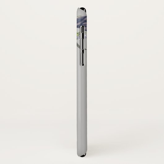 Crâne Rose noir blanc goth Coque d'Halloween (Dos/Gauche)