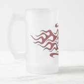 Crâne rouge dans la tasse de flammes (Gauche)