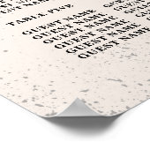 Crâne Rouge Rose 8 Plan de table Mariage Poster as (Coin)