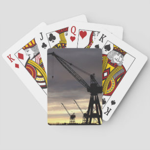 Crane siluhettspeelkaarten pokerkaarten
