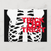 crâne, squelette halloween invitations Carte posta (Devant)