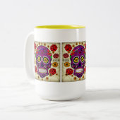 Crâne sucre Dia De Los Muertos Mug (Devant gauche)