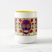 Crâne sucre Dia De Los Muertos Mug (Centre)
