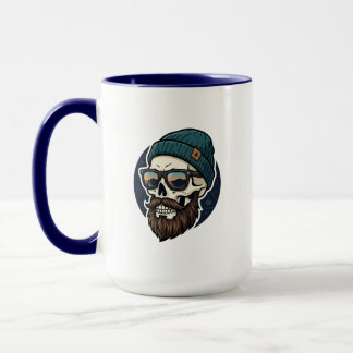 Crâne sur une tasse