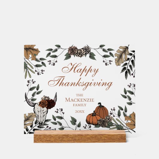 Crâne taureau de la moisson d'automne de l'Ouest b (Recto)