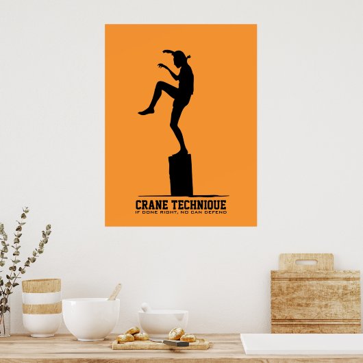 Crane Technique - Als het juist gedaan wordt, kan Poster (Keuken)