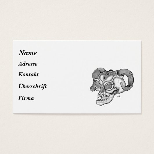 Crâne - Teufelschädel (Devant)