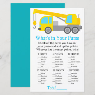 Crane Truck Wat zit er in je baby shower?