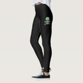 Crâne vert leggings noirs (Gauche)