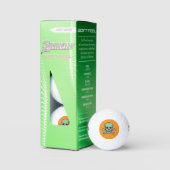Crâne vert orange Srixon Soft Feel balles de golf  (Conditionnement)