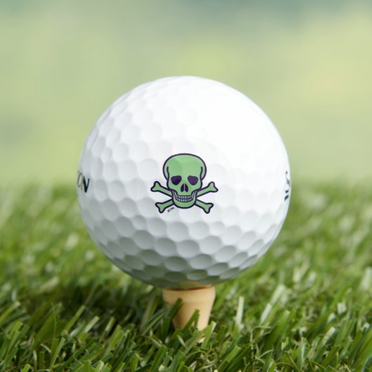 Crâne vert Srixon Soft Feel balles de golf 12 pk (T-shirt Insitu)
