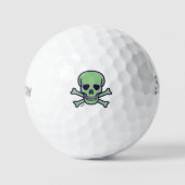 Crâne vert Srixon Soft Feel balles de golf 12 pk (Recto)