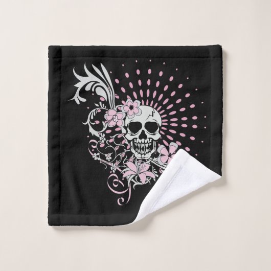 Crâne vintage (Gant de toilette)