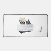 Crâne vs Chat � Drôle de bataille d'échecs (Clavier et souris)
