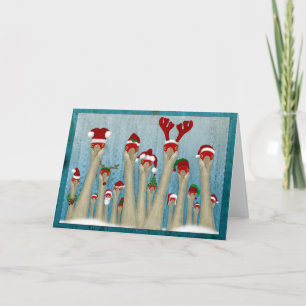 CraneDeer 2.0 'Blauw' Feestdagen Kaart