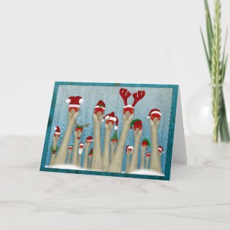 CraneDeer 2.0 'Blauw' Feestdagen Kaart