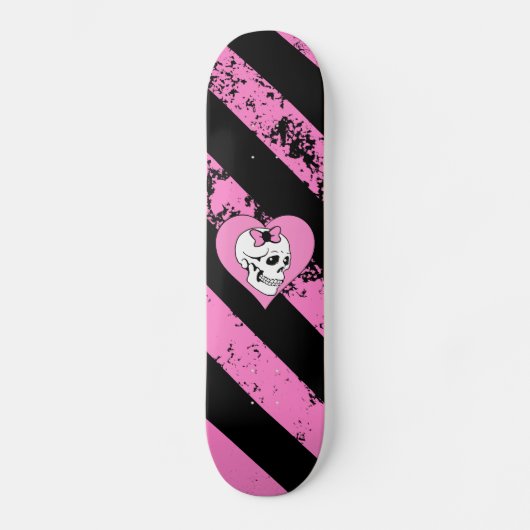 Cráneo Love agrietados EMO Skateboard (Voorkant)