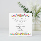 Crânes à sucre et Faire-part de mariage de fleurs (Debout devant)