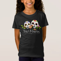 Crânes à sucre florales Dia de Muertos | T-shirt