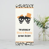 Crânes amusants Programme de mariage d'orange d'Ha (Debout devant)