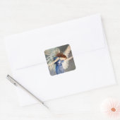 Crane's Angel of Peace Vierkante Sticker (Envelop)