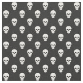 Crânes blancs sur tissu noir (Fermer)