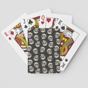 Crânes - Cartes de Jeu Noires