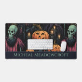 Crânes Citrouille noir gothique (Clavier et souris)