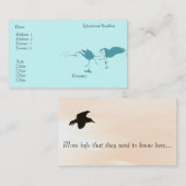 Cranes Dance Visitekaartje (Voorkant / Achterkant)