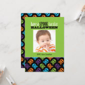 Crânes dans les os Carte photo d'Halloween (Devant/Arrière en situation)