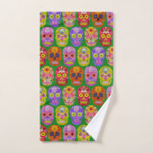 Crânes de fleurs Motif sans soudure 2018 (Serviette à main)