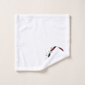 Crânes de Noël Père Noël (Gant de toilette)