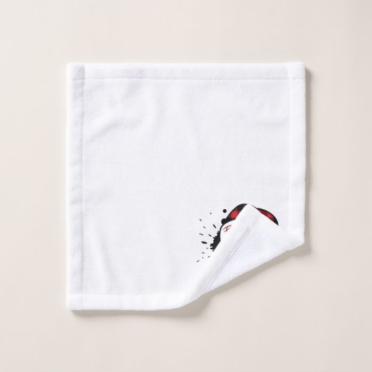 Crânes de Noël Père Noël (Gant de toilette)