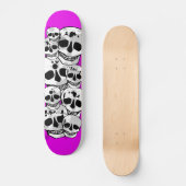 Crânes de peinture pourpre splatter skateboard noi (Recto)