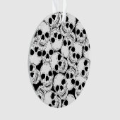 Crânes de squelette déplaisant Goth Halloween (devant)