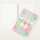 Crânes de sucre chic couleur damas mortes (Devant avec enveloppe)