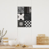 Crânes, dentelle et affiche Spiderweb en noir et b (Cuisine)