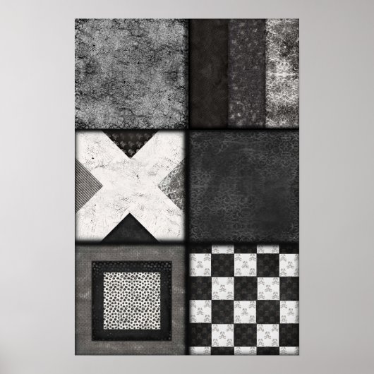 Crânes, dentelle et affiche Spiderweb en noir et b (Devant)