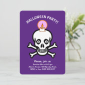 Cranes effrayants d'Halloween sur invitation royal (Debout devant)