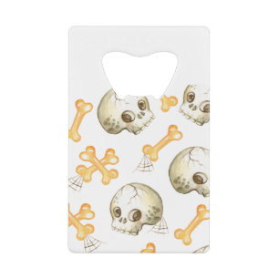 Crânes effrayants et os motif Halloween