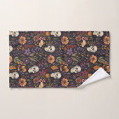 Crânes enchantés et fleurs toxiques (Serviette à main)