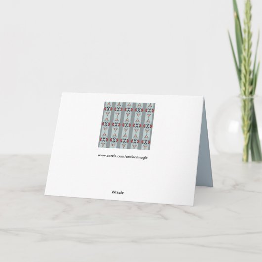 Crânes et araignées carte de voeux (Dos)