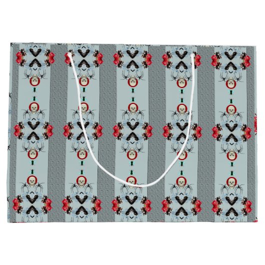 Crânes et araignées sac cadeau (Dos)