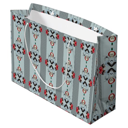 Crânes et araignées sac cadeau (Dos Angle)