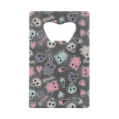 Crânes, et coeurs sur l'arrière - plan noir (Devant)