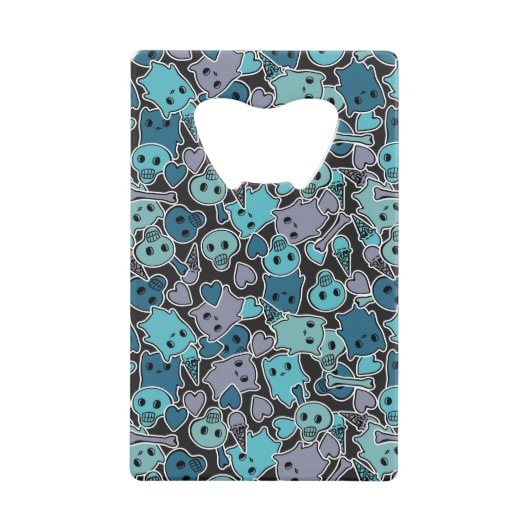 Crânes, et coeurs sur l'arrière - plan noir 2 (Devant)