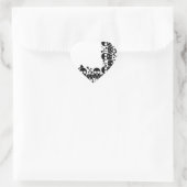 crânes et os Stickers Coeur (Sac)