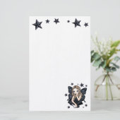 Crânes et papeterie féerique gothique d'étoiles (Debout devant)